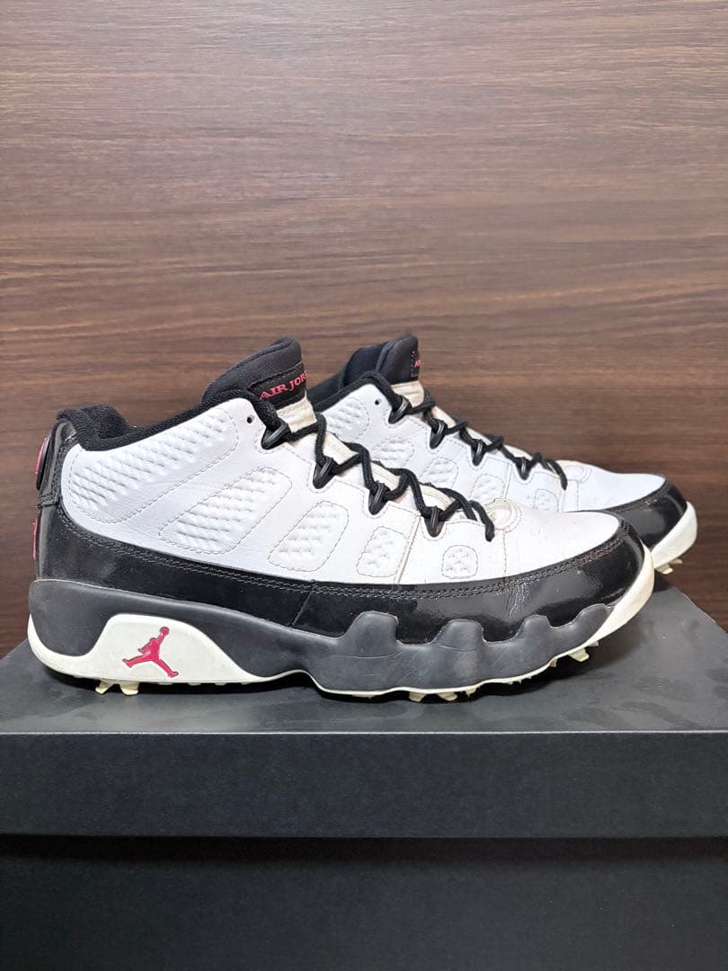 エアジョーダン9 ゴルフシューズ ホワイト/ブラック