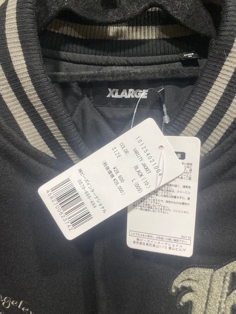 XLARGE VARSITY JACKET ブラック　Lサイズ　新品未使用
