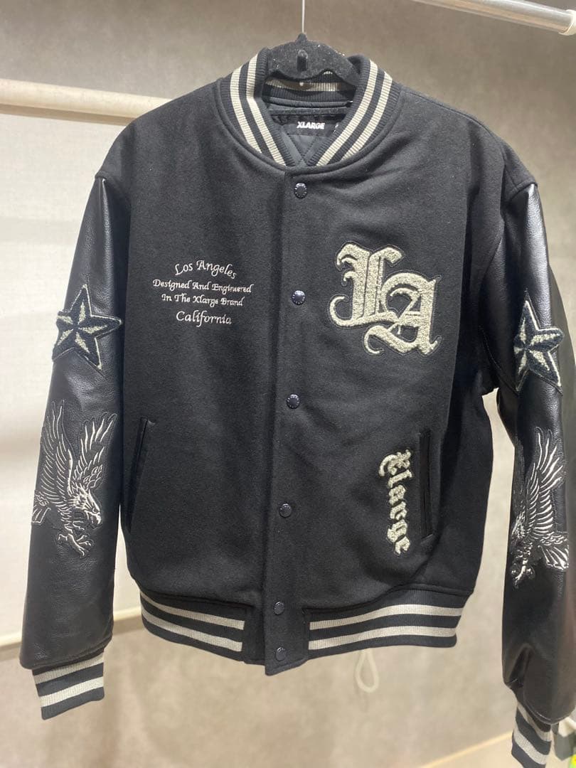 XLARGE VARSITY JACKET ブラック　Lサイズ　新品未使用