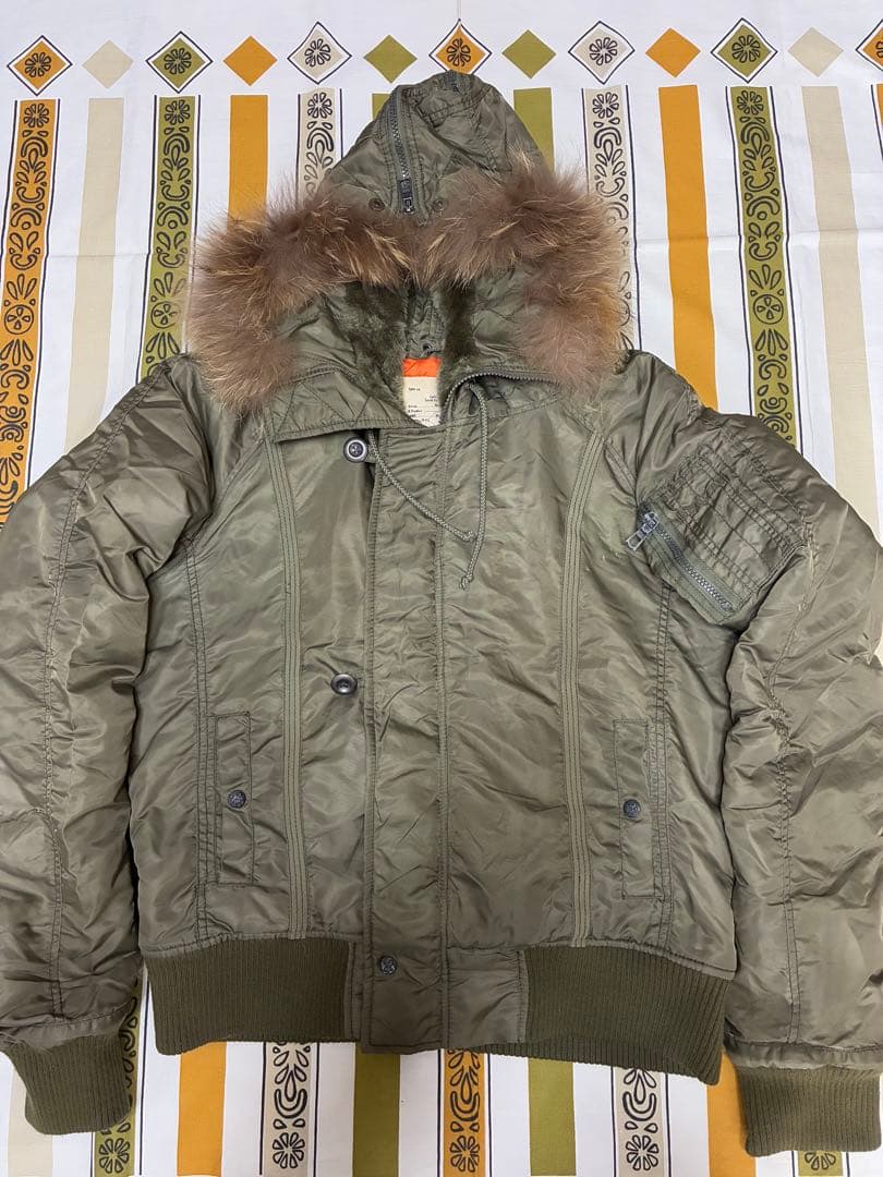 CalmFow◾️N-2Bフライトジャケット ◾️ファー&フード付きカームフロウ