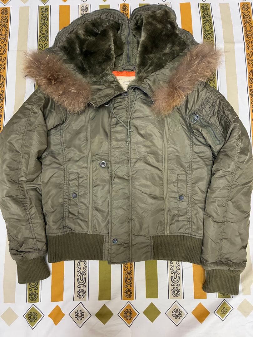 CalmFow◾️N-2Bフライトジャケット ◾️ファー&フード付きカームフロウ