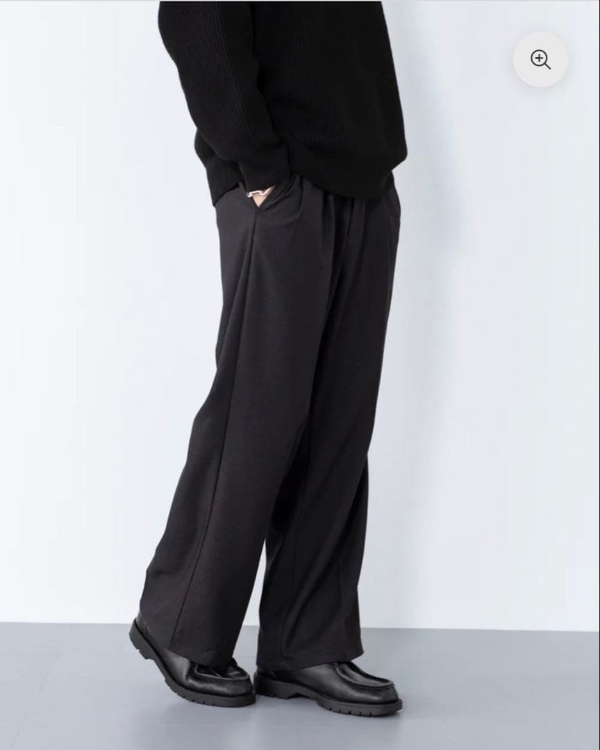 パンツ 2Tuck Wide Wool Touch Slacks S