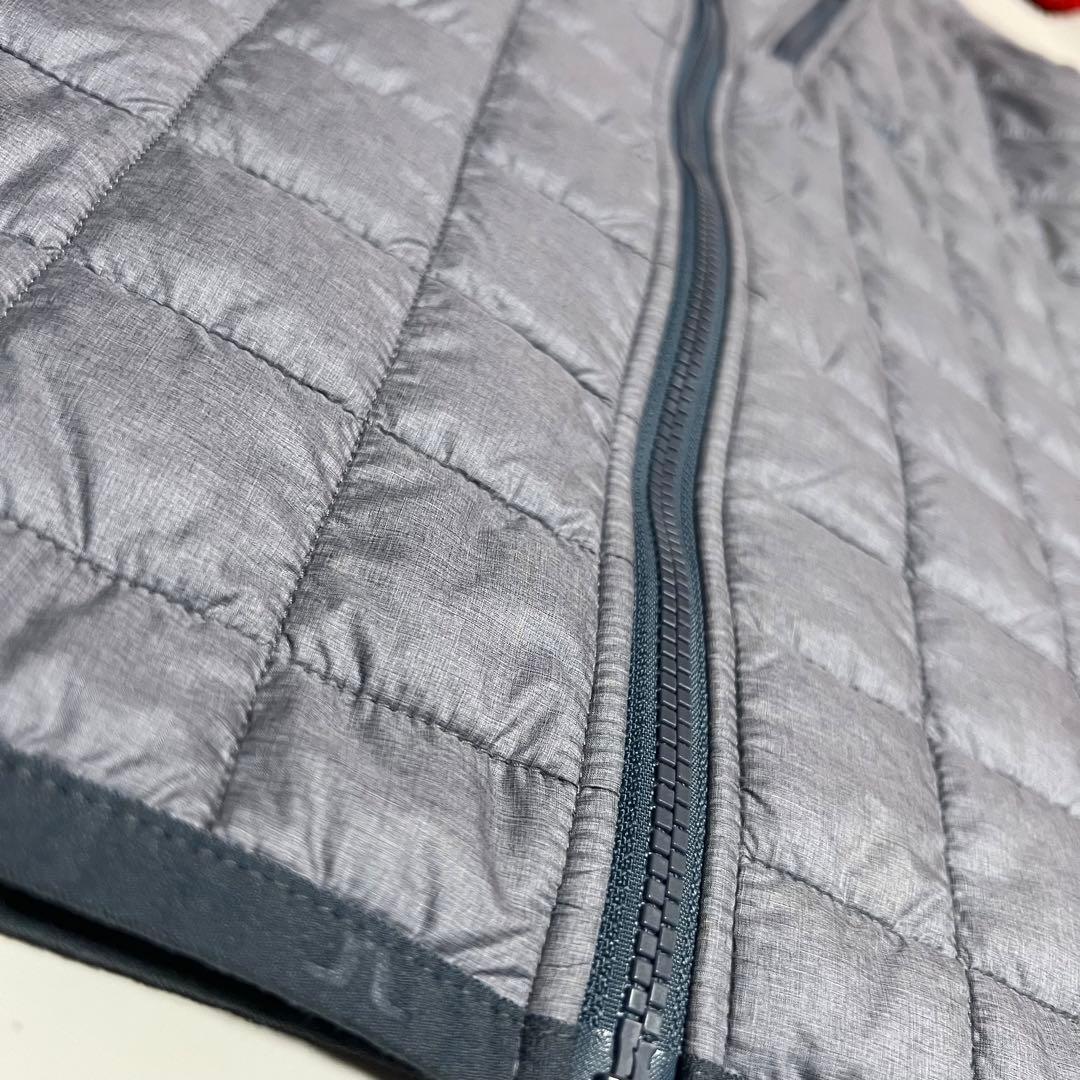 美品 J.LINDEBERG 中綿 ブルゾン L キルティングゴルフ グレー