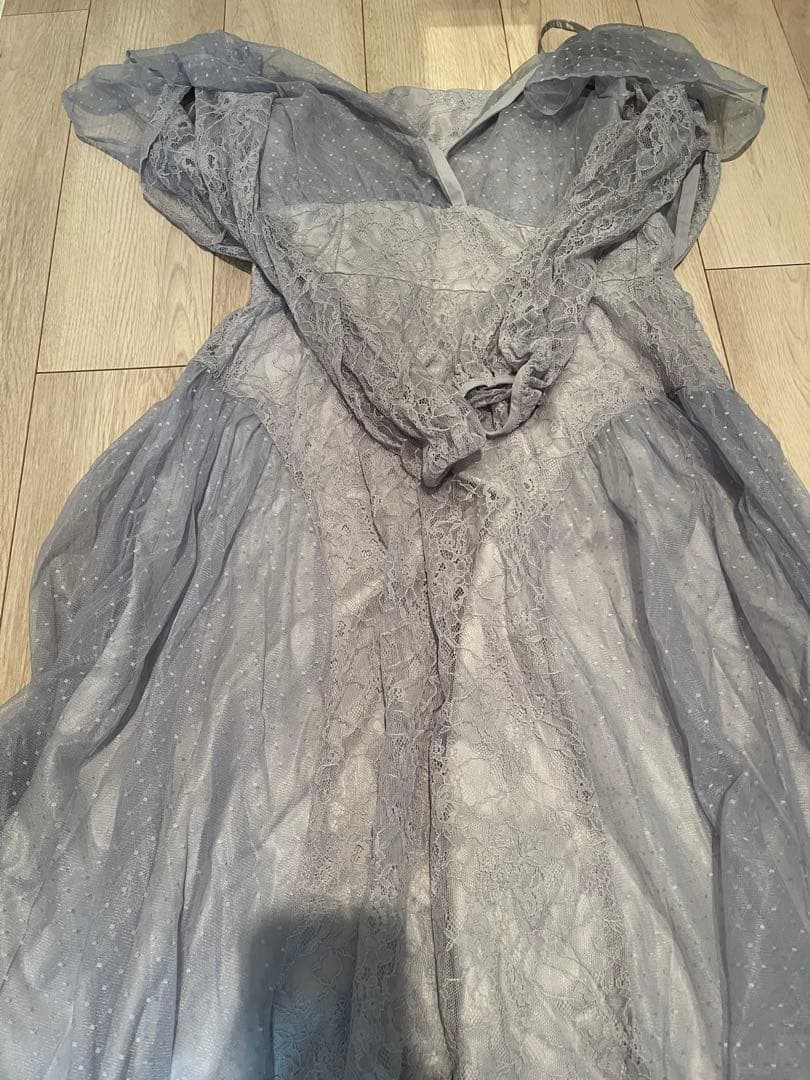 dazzlin オケージョンドレス　水色　斉藤渚さん着用