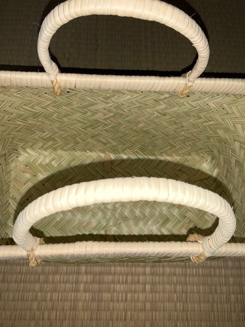 鳥越竹細工　市場かご　エコバッグ　ミニサイズ　一尺　新品　●特選● ラスト1個
