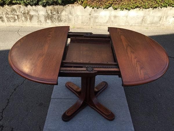 Ｙ【アンティーク調‼サイズ可動式‼】Shin Lee ダイニングテーブル