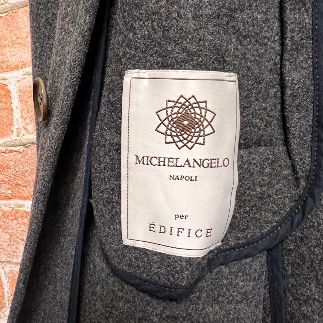 エディフィス　ロロピアーナ　ミケランジェロ　イザイア　チェスターコート　グレー