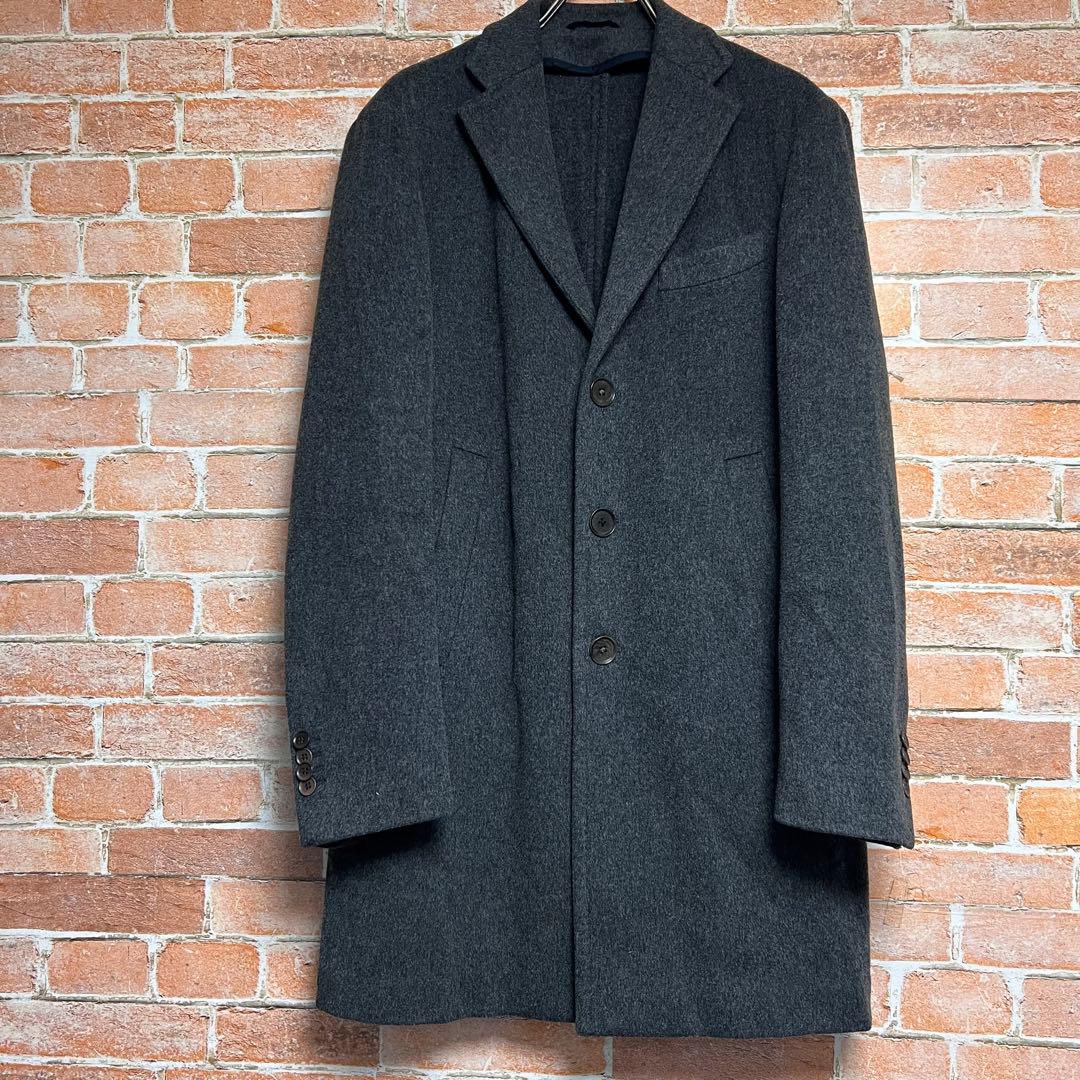 エディフィス　ロロピアーナ　ミケランジェロ　イザイア　チェスターコート　グレー