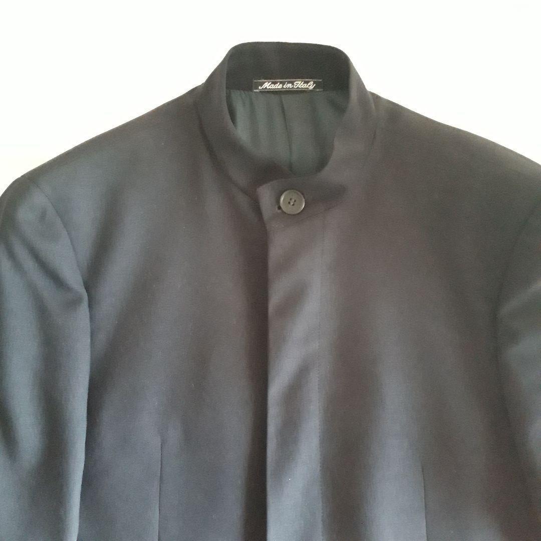 アルマーニ コレツォーニ　スタンドカラー　ジャケット　46　ネイビー