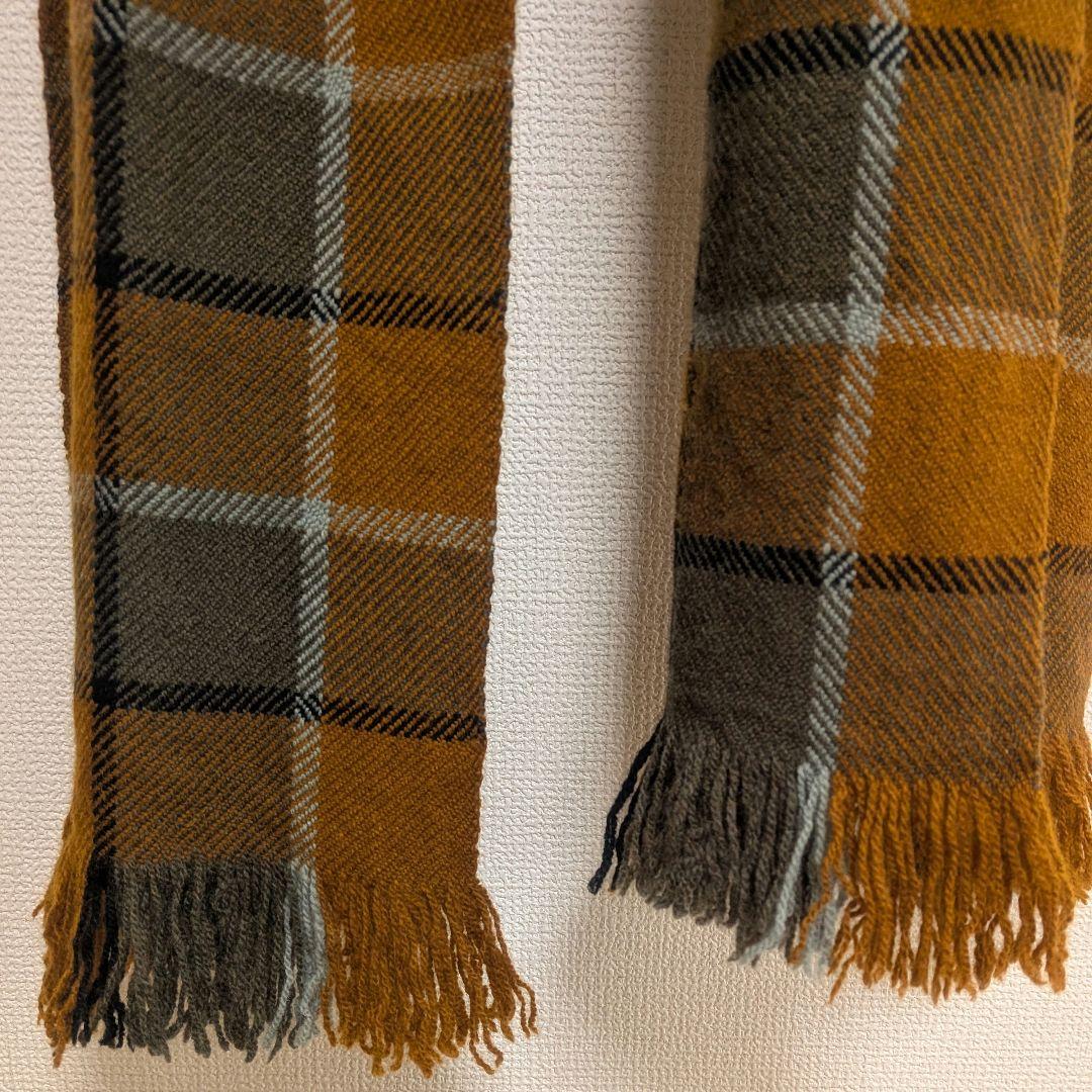 【マーガレットハウエル】ウールチェックストール