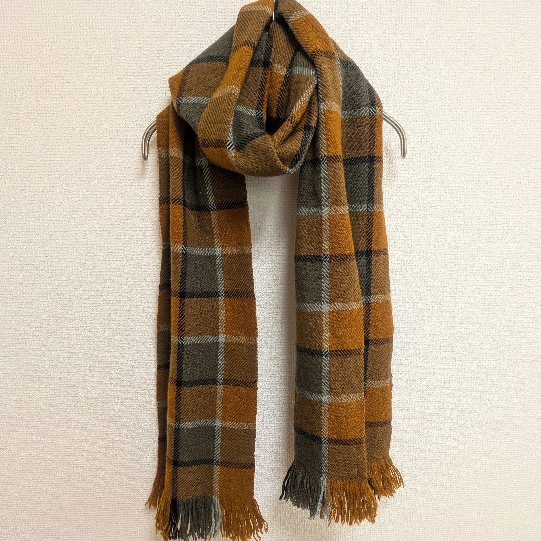 【マーガレットハウエル】ウールチェックストール