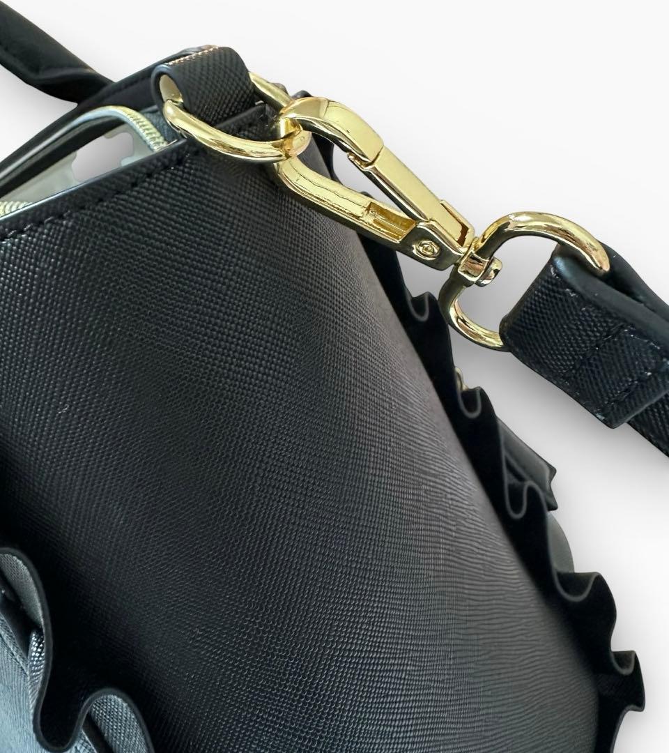 美品★ & chouette 推し事バッグ ブラック　痛バ　クリアポケット付き