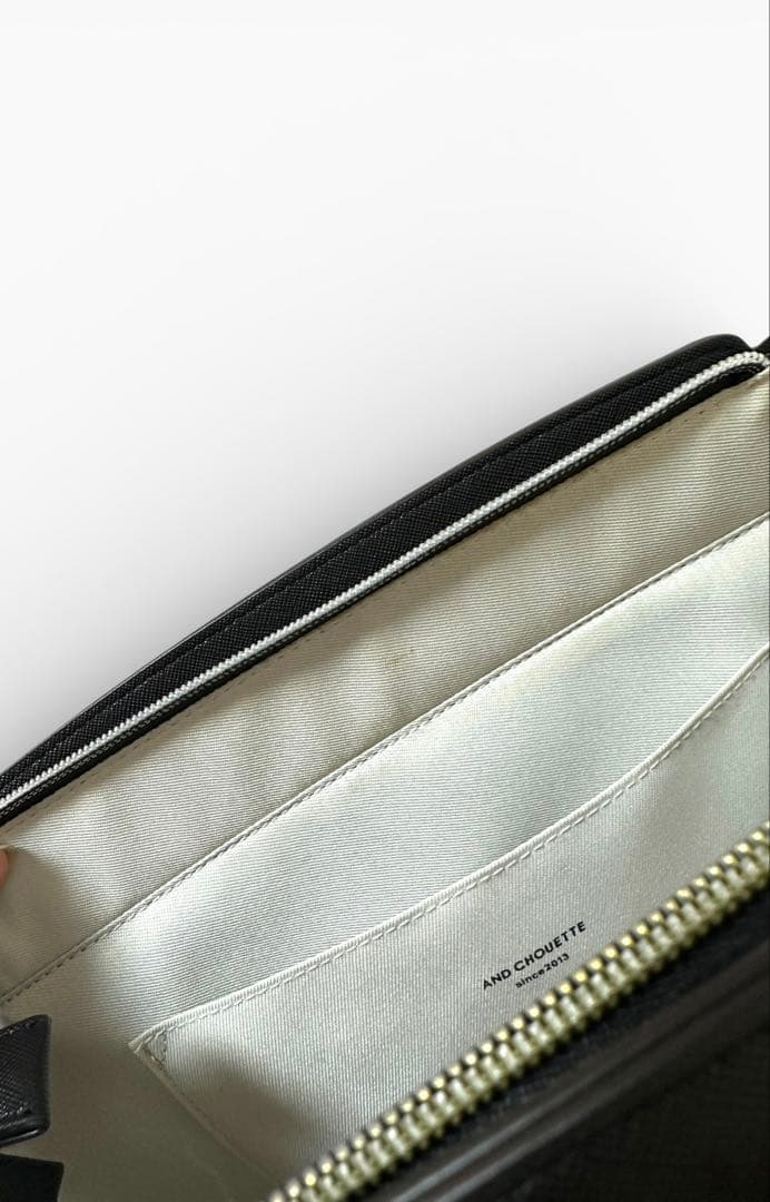 美品★ & chouette 推し事バッグ ブラック　痛バ　クリアポケット付き