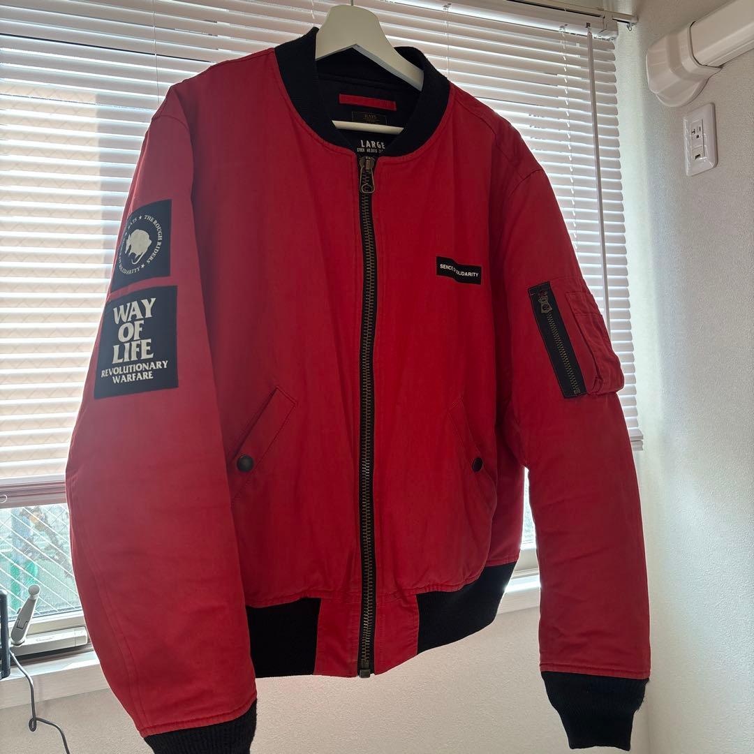 ケ*よ様 MA-1 フライトジャケット レッド