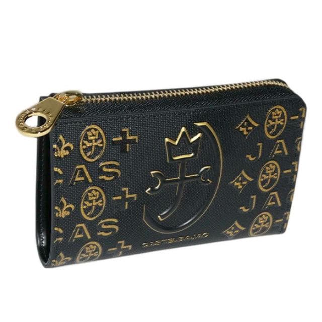 カステルバジャック シテ セミラウンド財布 089652 ブラック