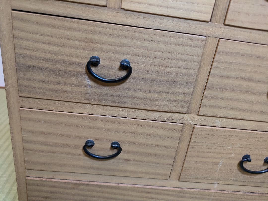 薬箪笥 収納棚 昭和 レトロ 桐材 25杯 多段