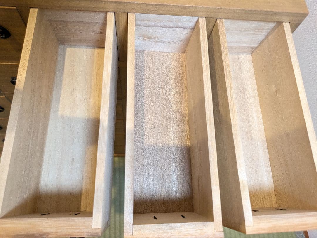 薬箪笥 収納棚 昭和 レトロ 桐材 25杯 多段