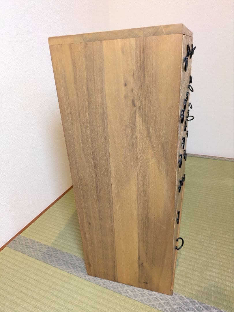 薬箪笥 収納棚 昭和 レトロ 桐材 25杯 多段