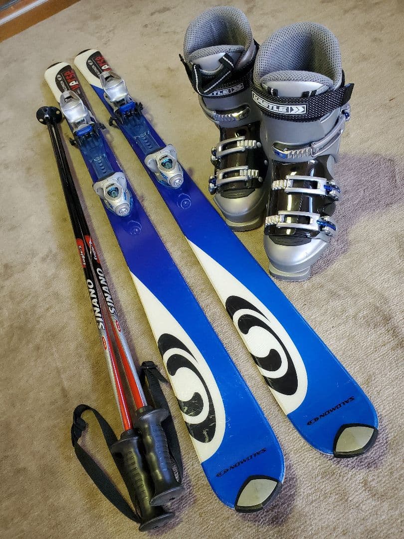 Salmon　Verse　カービングスキー☆ブーツ26　ストックセット