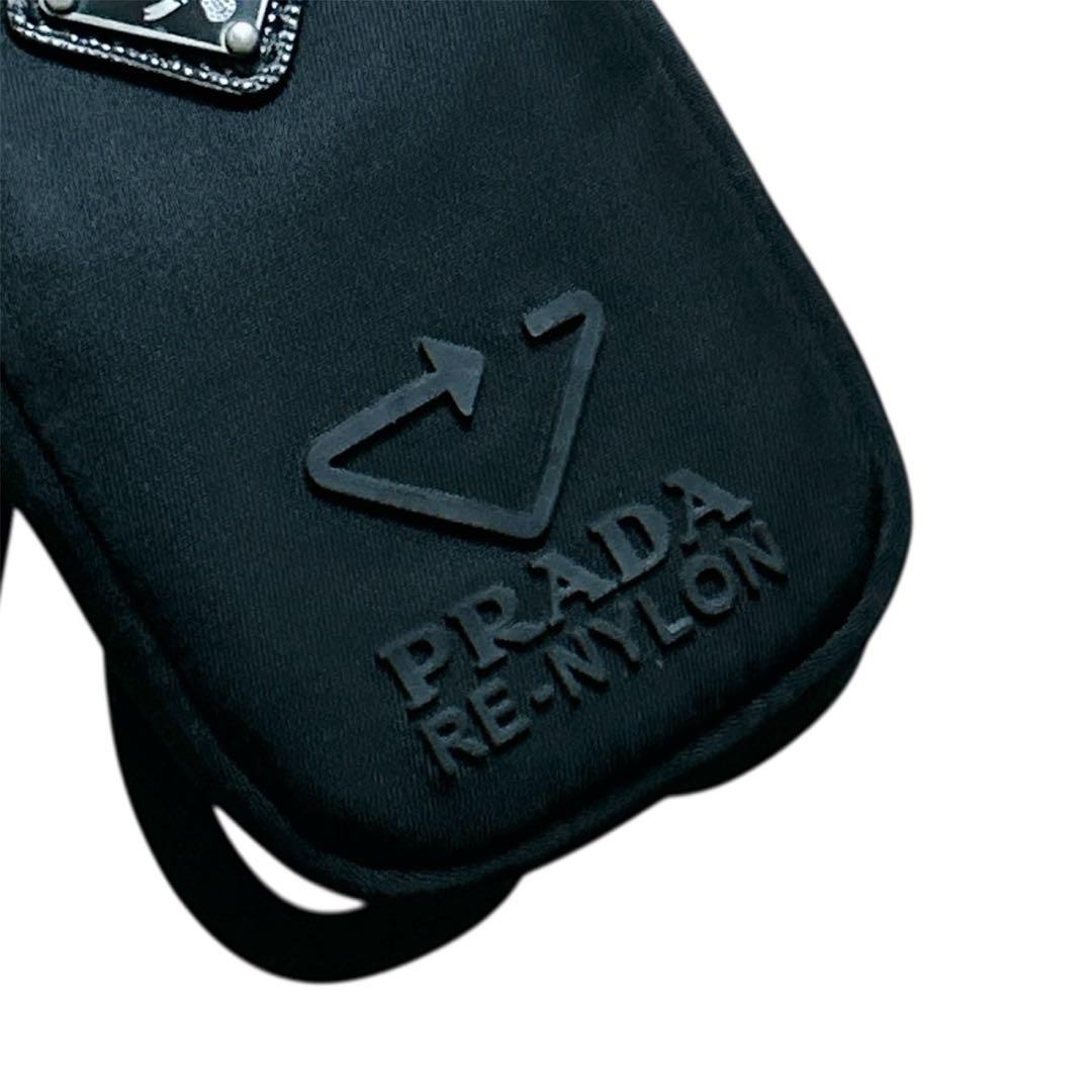 極美品✨PRADA リナイロン　ショルダー　iPhoneケース　全機種対応