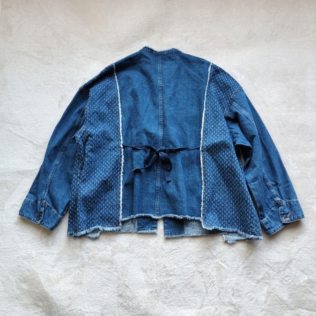 完売品 2025年 ニコアンド リメイクカバーオール デニムジャケット