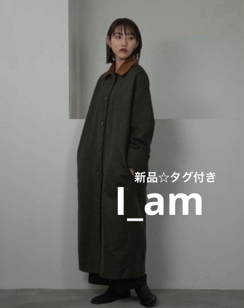 新品☆タグ付き☆ i_am corduroycollar check coat