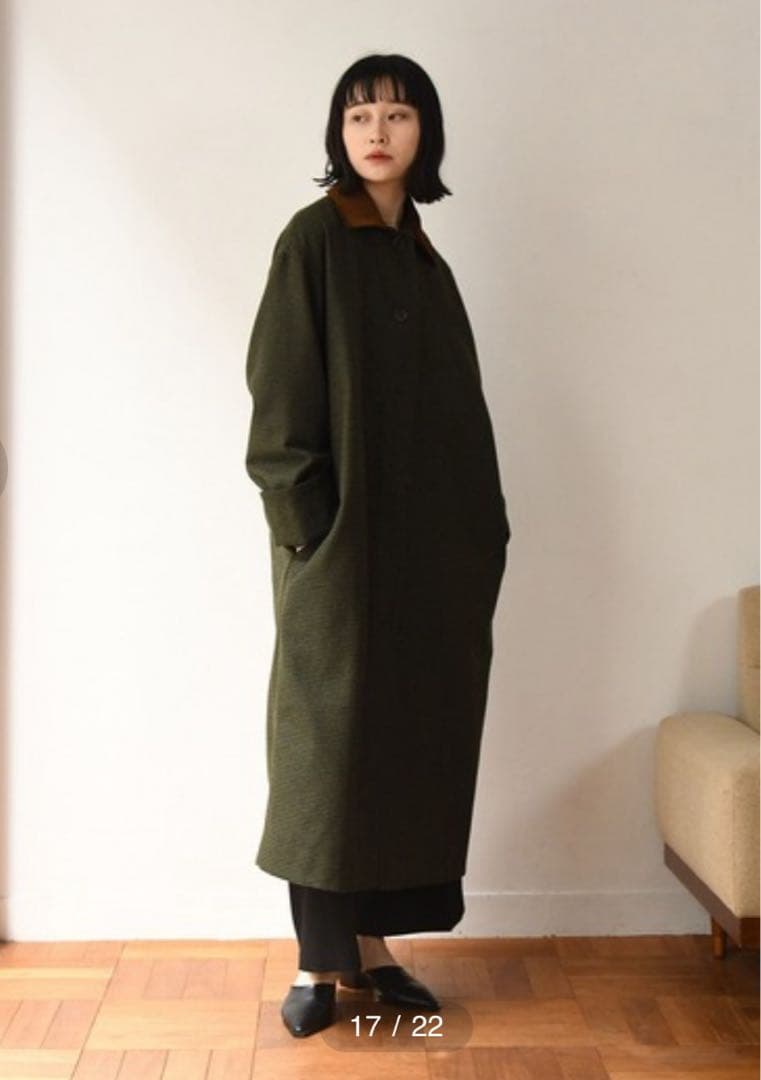 新品☆タグ付き☆ i_am corduroycollar check coat