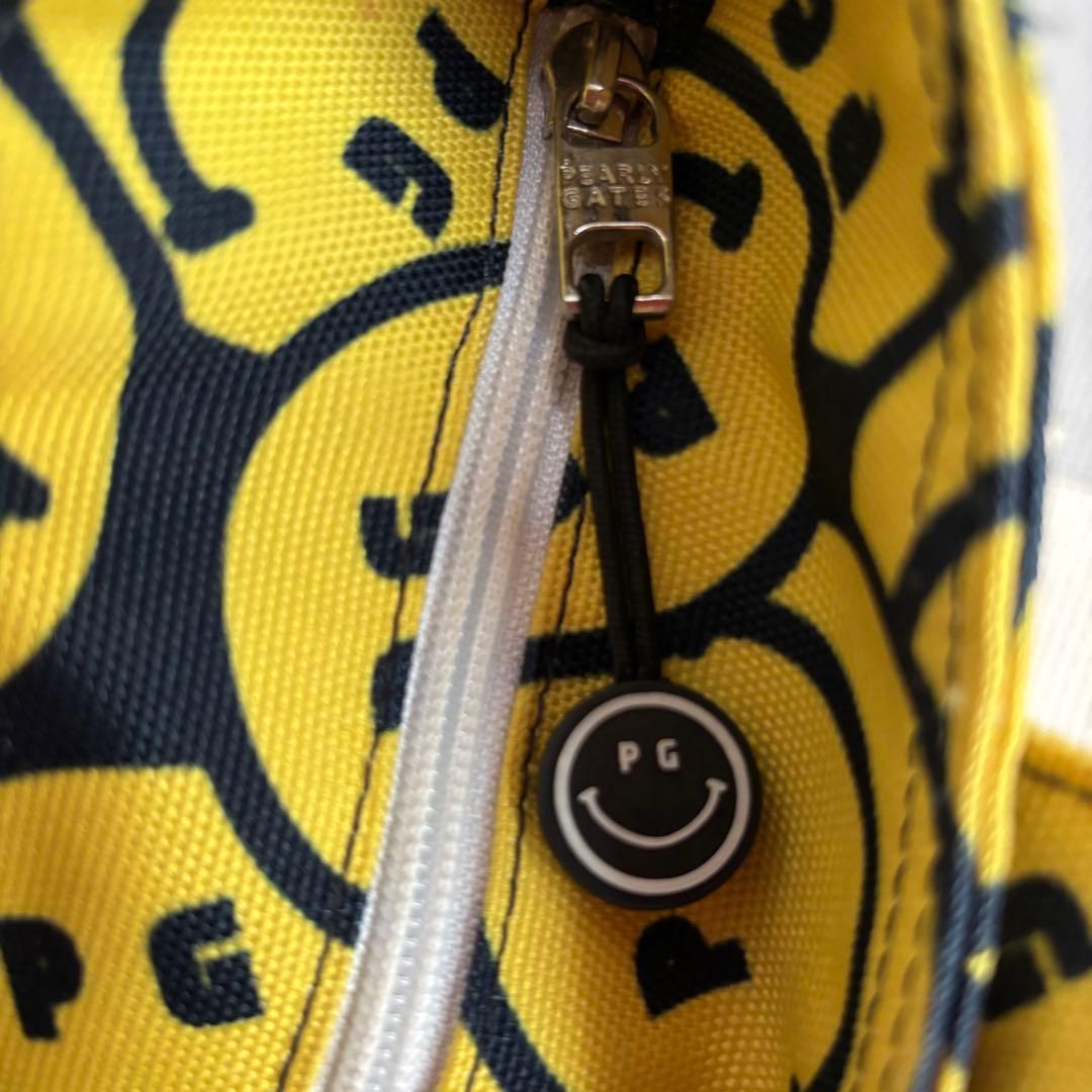 パーリーゲイツ ニコちゃん総柄 カートバッグ サンバイザー セット売り