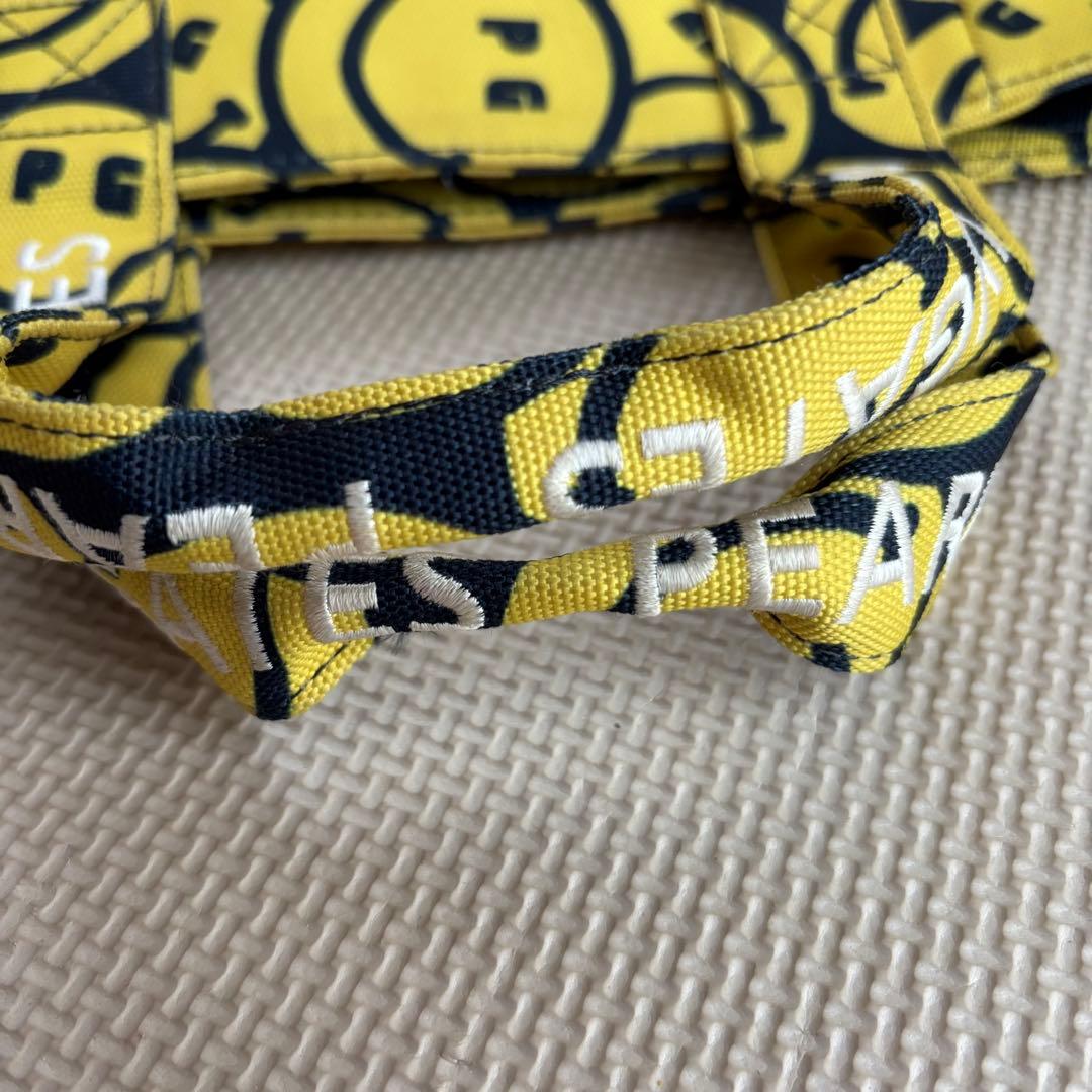 パーリーゲイツ ニコちゃん総柄 カートバッグ サンバイザー セット売り