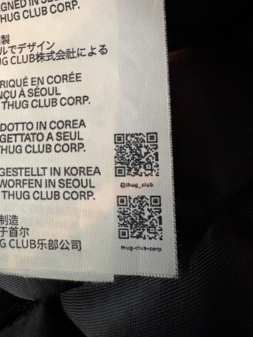 thug club サグクラブ ma-1確実正規品