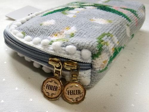 未使用品　フェイラー　ピュールミュゲ　便利ポーチ　長財布