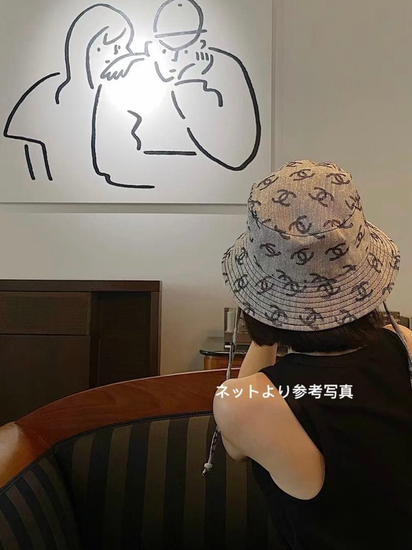 最終値下 レアCHANELシャネルバケットハット　CCマーク【試着のみ】Mサイズ