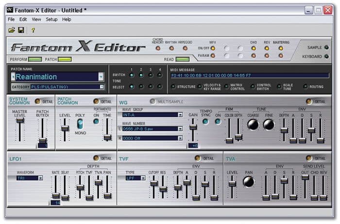 Roland Fantom XR 液晶不具合　ジャンク