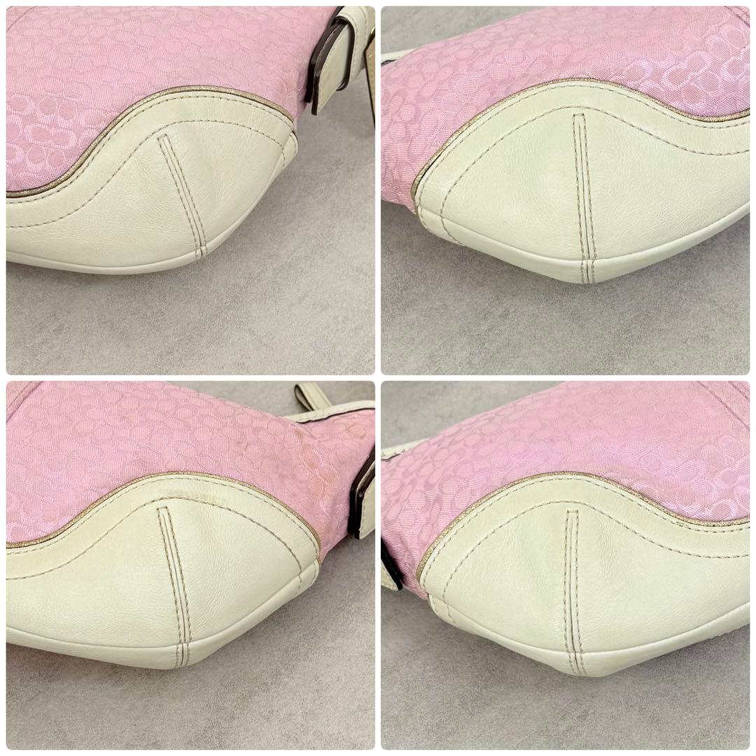 バッグ Coach mini Signature Small Hobo Pink