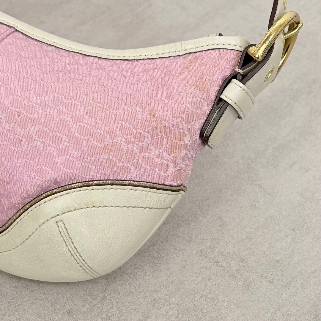バッグ Coach mini Signature Small Hobo Pink
