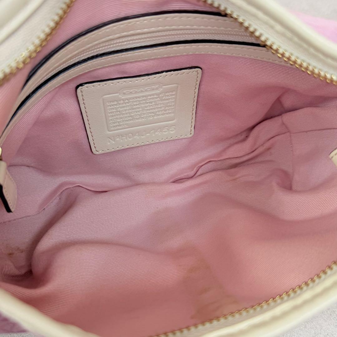バッグ Coach mini Signature Small Hobo Pink