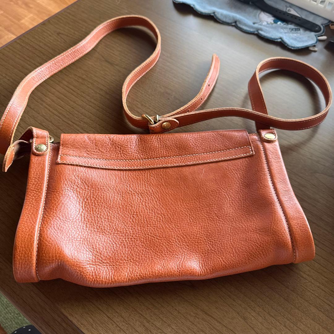 IL BISONTE オレンジ レザー ショルダーバッグ　専用です。