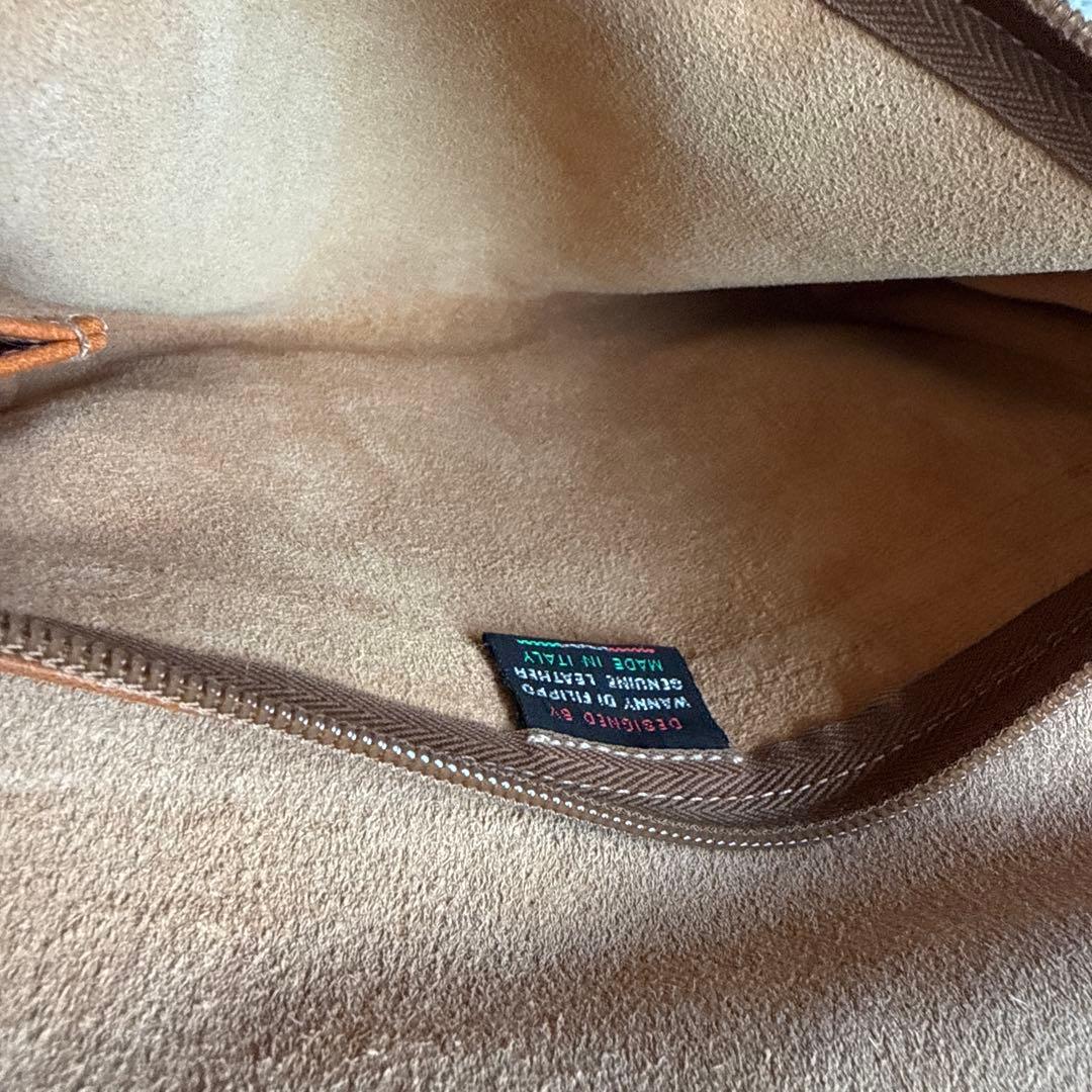 IL BISONTE オレンジ レザー ショルダーバッグ　専用です。