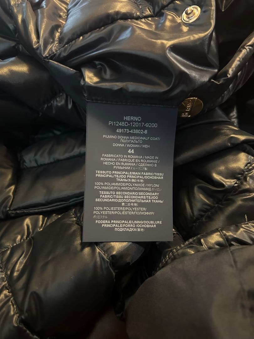 【極美品】Herno ヘルノダウンベスト ネイビー