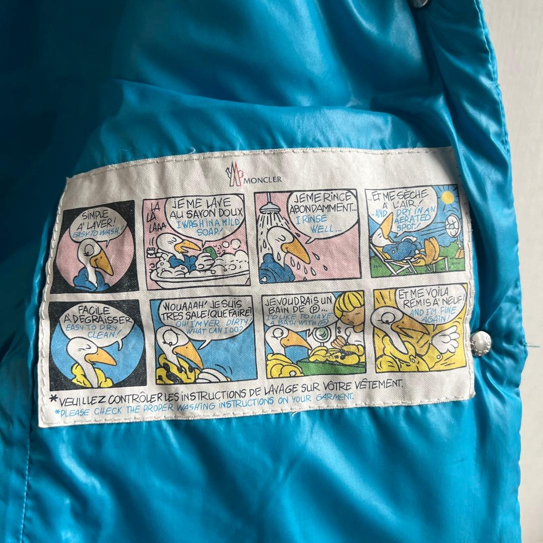 MONCLER ノースリーブダウンベスト 青