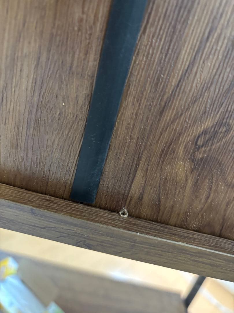 ニトリ　ヴィンテージテイストのごみ箱上ラック スリム　食器棚