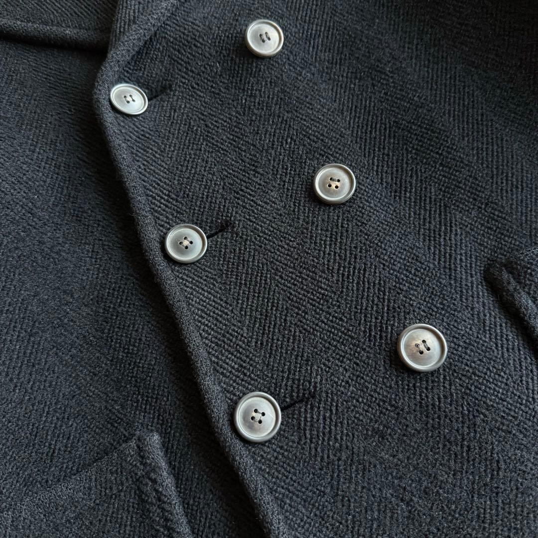 極希少 A.P.C. ムーアブルック フランス製 ヘリンボーン ピーコート 黒