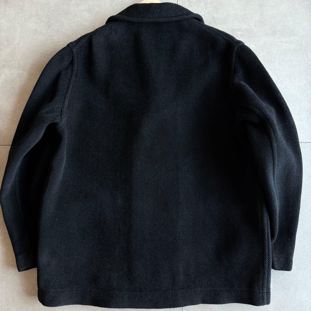 極希少 A.P.C. ムーアブルック フランス製 ヘリンボーン ピーコート 黒