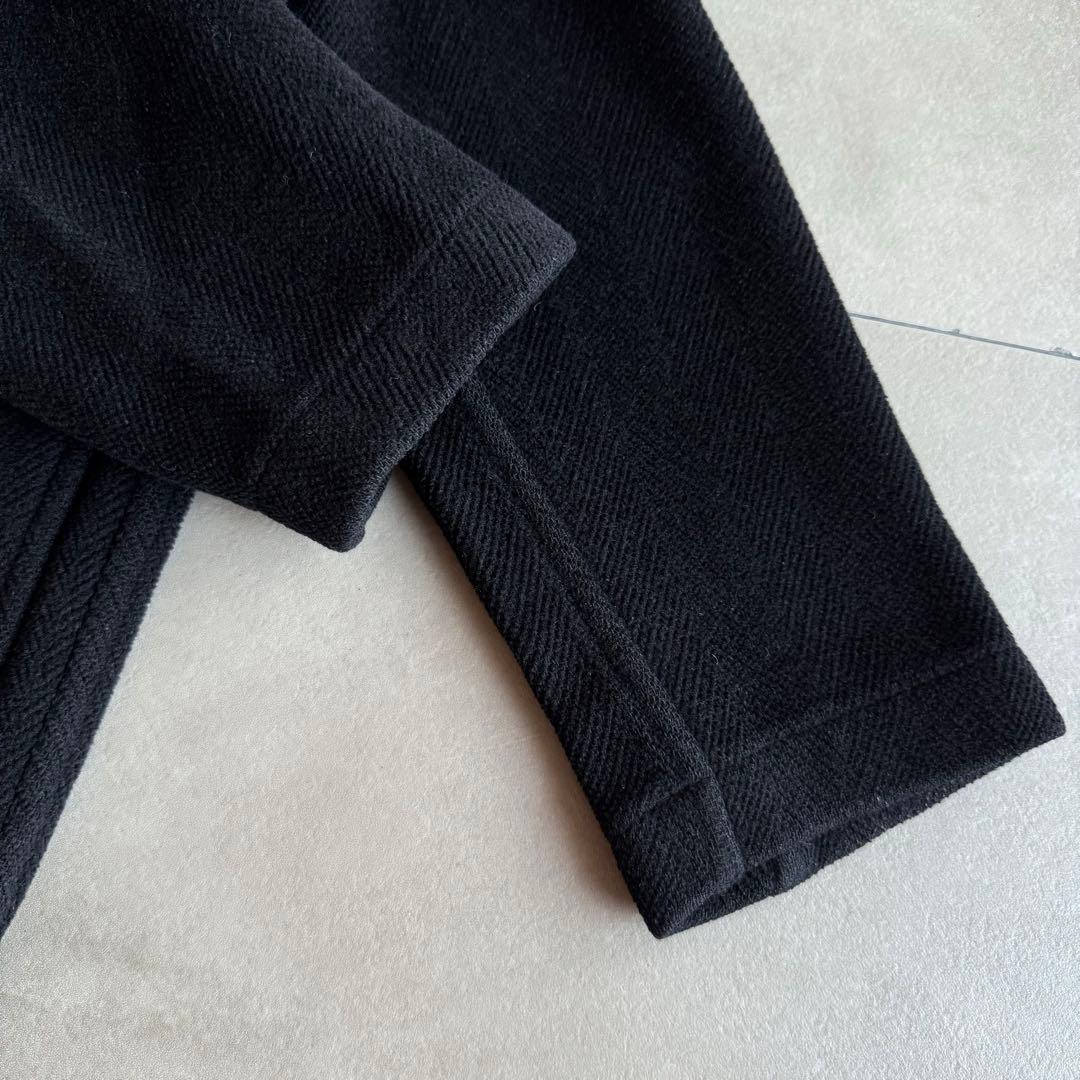 極希少 A.P.C. ムーアブルック フランス製 ヘリンボーン ピーコート 黒