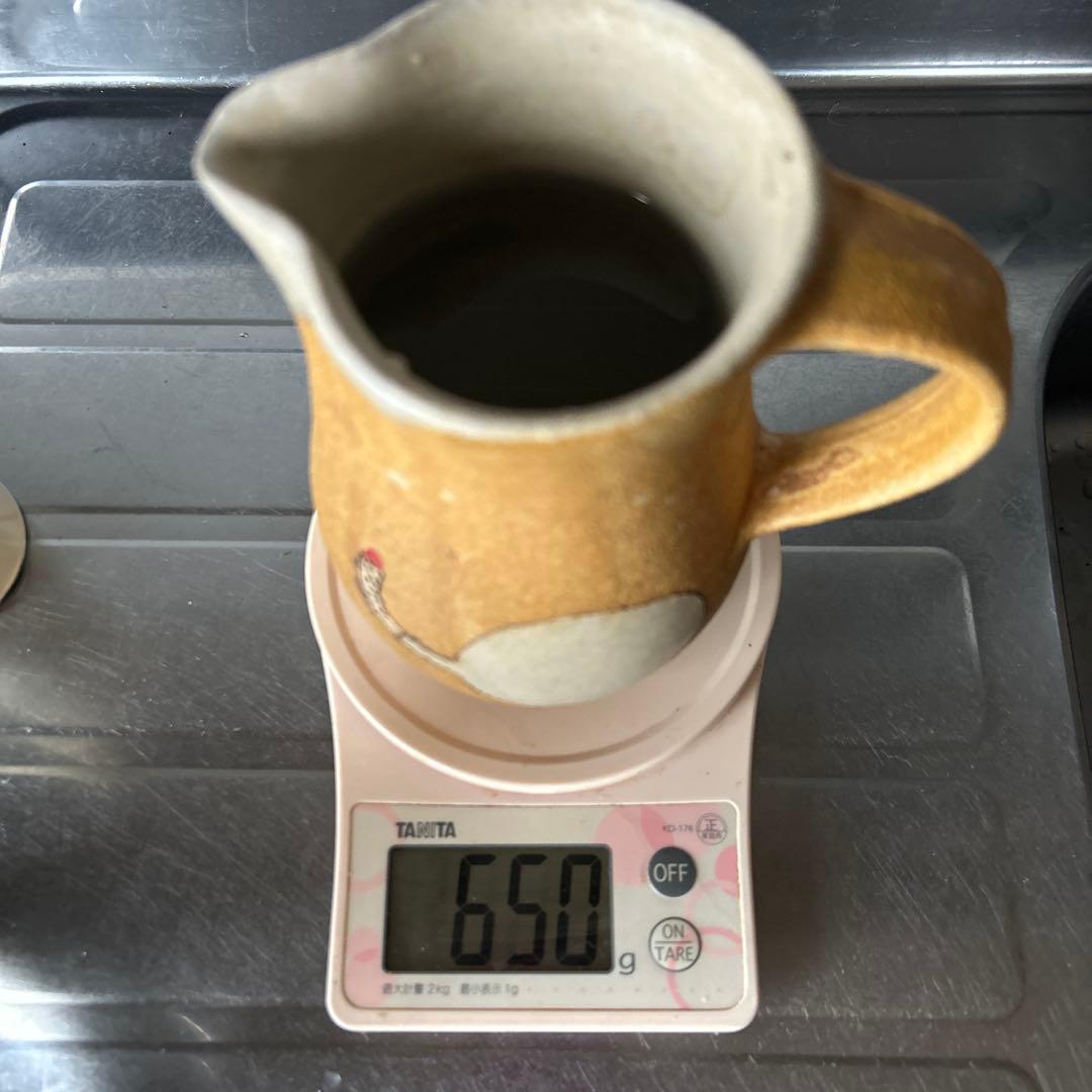 小泊良さん　ピッチャー ネコの紋様　やちむん