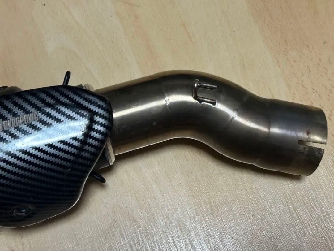 ZX10R 2011-2015用 アクラボビッチ風 マフラー 純正のまま取付可能