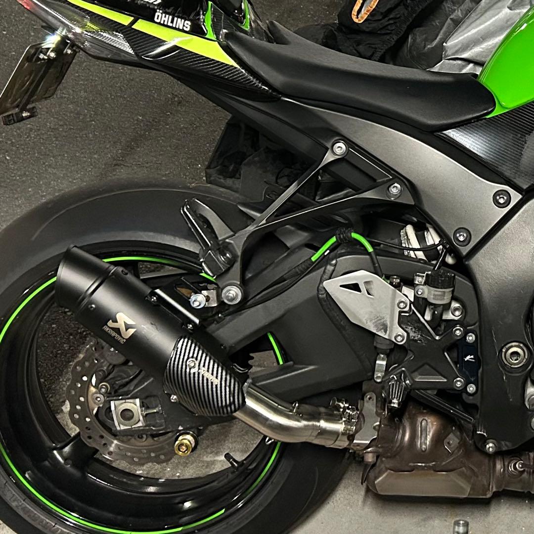 ZX10R 2011-2015用 アクラボビッチ風 マフラー 純正のまま取付可能