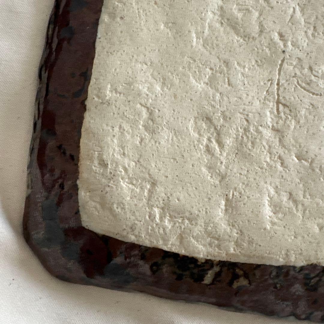 魯山人写し　玉色　緑色と黄色の点模様の皿　銀彩水　美品