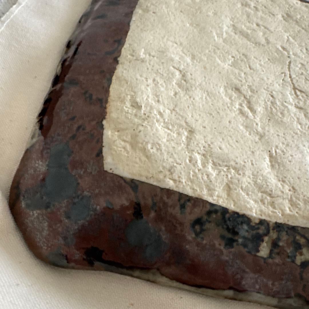 魯山人写し　玉色　緑色と黄色の点模様の皿　銀彩水　美品