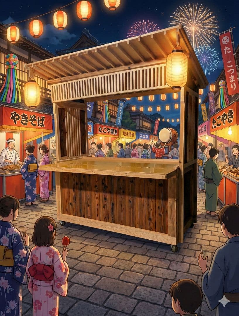 イベントの主役に！本格木製屋台